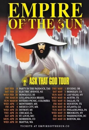 Discover Poster Empire Of The Sun Ask That God Tour 2025 Poster, gift for fans