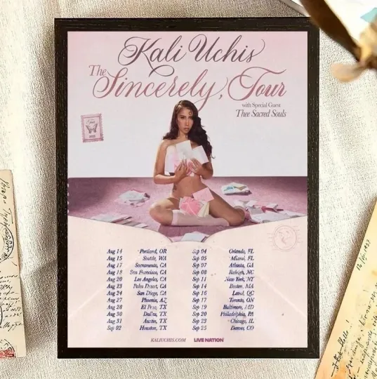 Discover Kali Uchis 2025 The Sincerely Tour Poster
