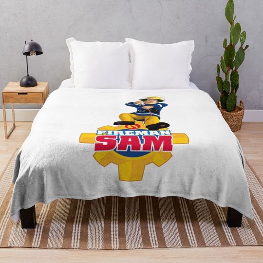Discover funny fireman sam Throw Blanket