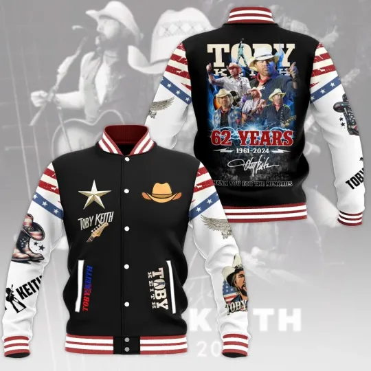Discover Toby Keith Music Baseball Jacket For Fan