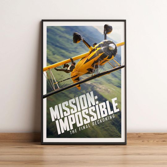 Discover Mission Impossible Final Reckoning Movie Poster, Ethan Hunt Action Spy Film Wall Art