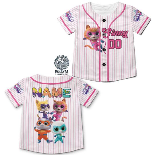 Discover Personalized SuperKitties Baseball Jersey
