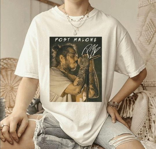 Discover Post Malone Poster Shirt  Vintage Graphic Tour Tee