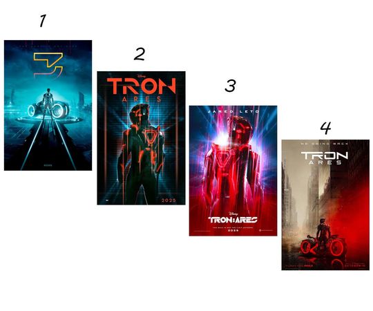 Discover Tron: Ares (2025) Movie Poster  Sci-Fi Film Wall Art