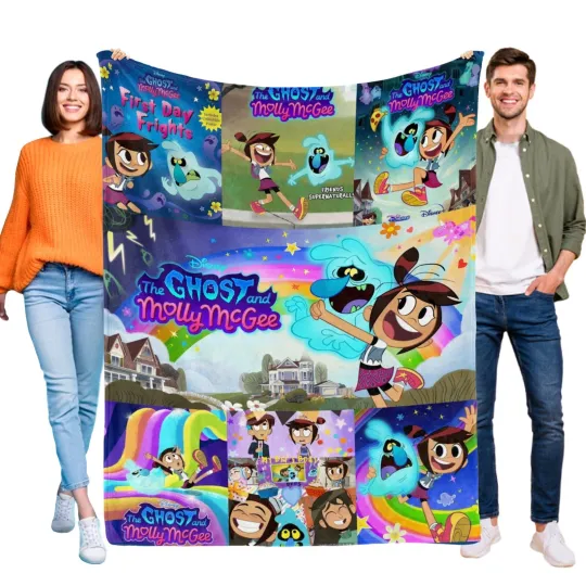 Discover Fleece Blanket for The Ghost and Molly McG Kids Boys Birthday Gifts Home Decor
