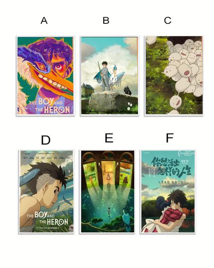 Discover The Boy And The Heron Poster, No Framed