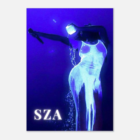 Discover Retro Aesthetic SZA Poster, Album Cover Poster, Music Print, Music Gift