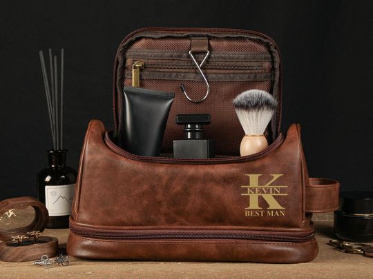 Discover Personalized Men's Toiletry Bag, Groomsmen Gifts