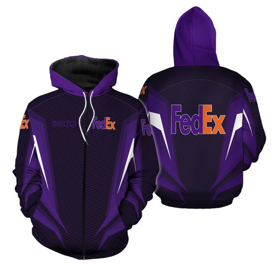 Discover Fedex ground armor Custom name Zip Hoodie