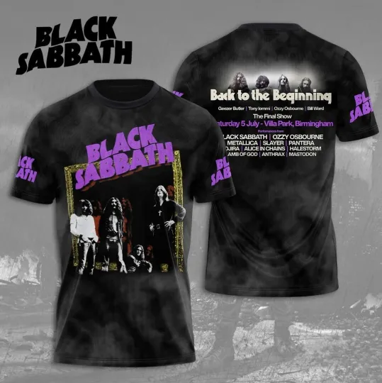 Discover Black Sabbath Back To The Beginning The Final Show 3D T-Shirt