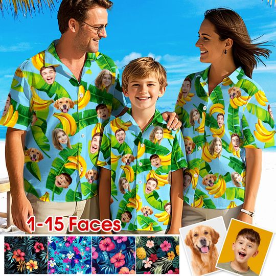 Discover Personalized Face Hawaiian Shirts Dad