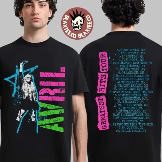 Discover Avril Lavigne Greatest Hits Tour 2025  T-Shirt