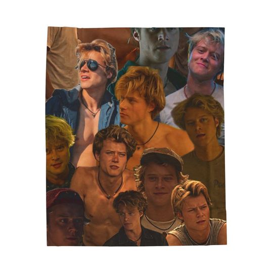 Discover Comfy Rudy Pankow and JJ Maybank Photo Collage Blanket