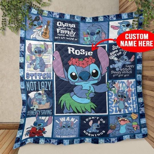Discover Personalized Stitchh Blanket, Lilo And Stitchh Kids Blanket