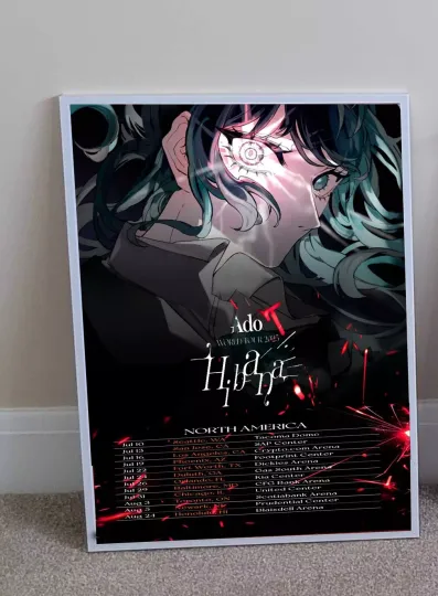 Discover Ado World Tour 2025 Hibana Poster, Wall Decor