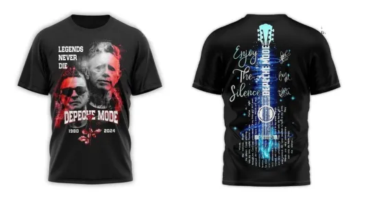 Discover NEW Depeche Mode Legends Never Dieeeeee 3D T Shirt Black All Size