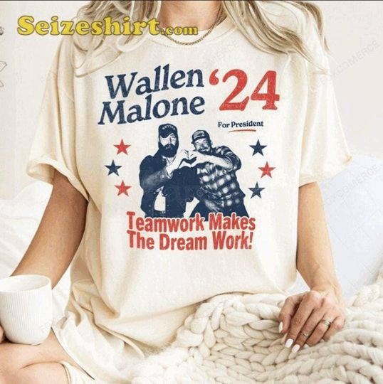 Discover Funny Wallen Western and Post Malone for President Shirt, Country Music Tee