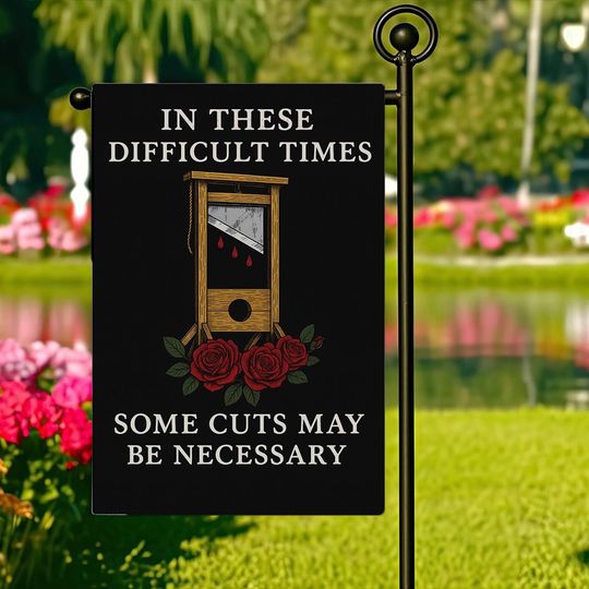 Discover French Revolution Guillotine Garden House Flag, Eat The Rich