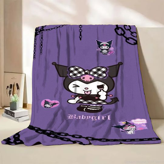 Discover Sanrio Kuromi Blanket for Kids and Adults