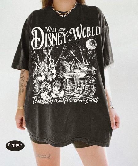 Discover Retro Disneyyy World Shirt, WDW The Happiest Place On Earth Shirt