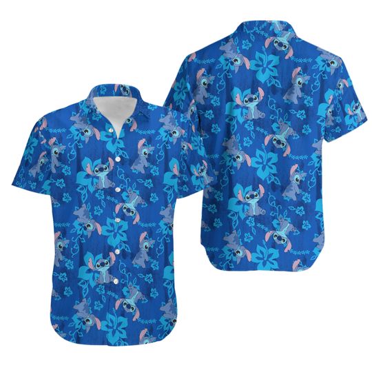 Discover Stitchh Button Shirt, Lilo And Stitchh Hawaiian Shirt, Disneyyy Stitchh Tropical Shirt,