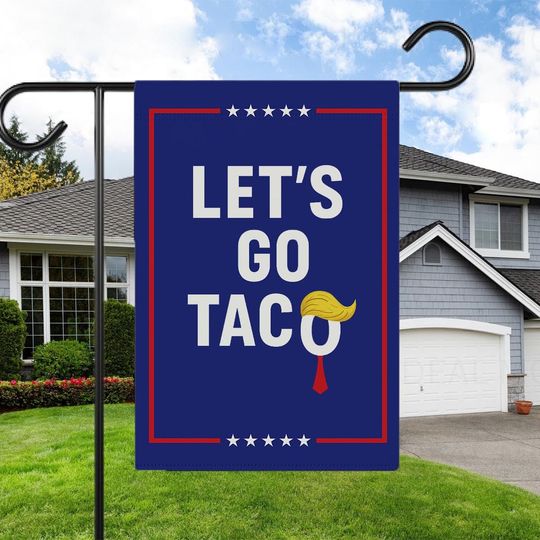 Discover Let's Go Taco Garden Flag, Subtle FDT Political Yard Decor, Funny TACO Flag garden