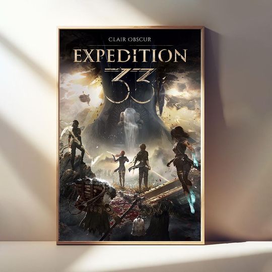 Discover Clair Obscur Expedition 33 Poster, Gaming Print