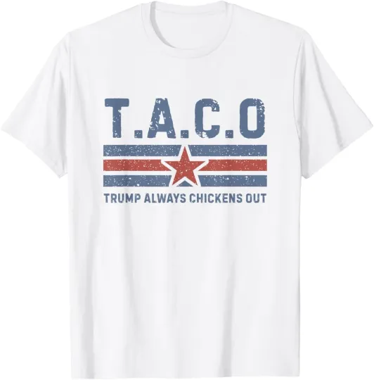 Discover Taco Trump Always Chickens Out Funny Trendy Chicken Taco T-Shirt