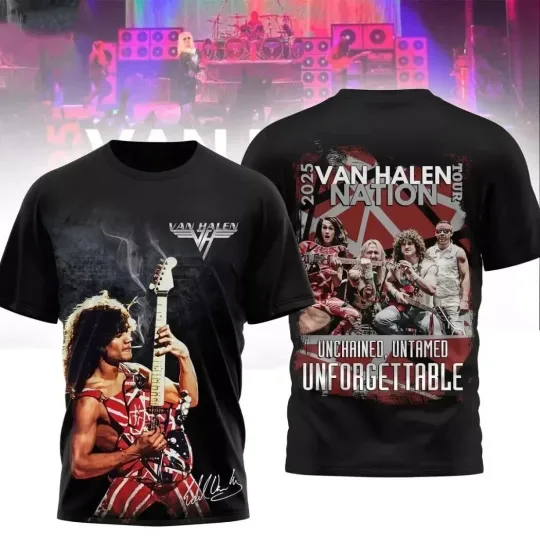 Discover van Unchained Nation Tour 2025 3D T-Shirt
