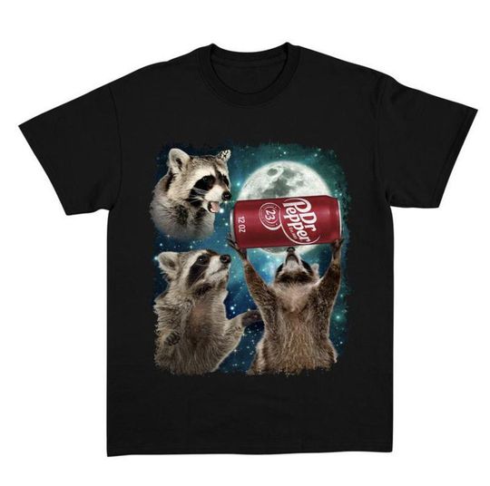 Discover Three Raccoons Dr Pepper Graphic Unisex T-shirts