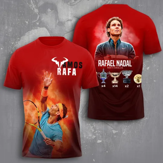 Discover Rafael Nadal men's singles amos rafa 2025 shirt