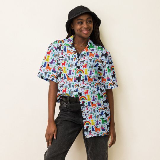 Discover Pride Dog Cartoons Hawaiian Shirt, Pride Month Gifts