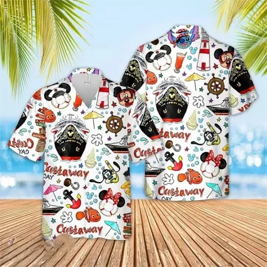 Discover Disneyyy Cruise Hawaiian Shirt, Short Sleeve Hawaiian Aloha Shirt, Disneyyy Shirt