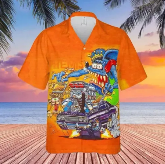 Discover Rat Fink Hot Rod Disneyyy Hawaiian Shirt 2025