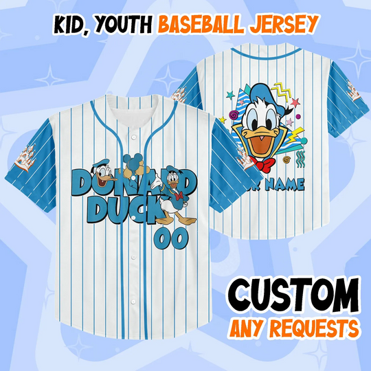 Discover Custom Donald Duckk and Daisy Duckk Baseball Jersey