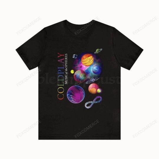 Discover Coldplay Tour Shirt, Music Of The Spheres Band Concert Tee