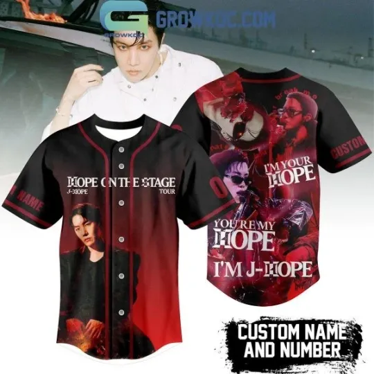 Discover J Hope On The Stage Tour 2025 Personalized Baseball Jersey – Concert Fan Apparel