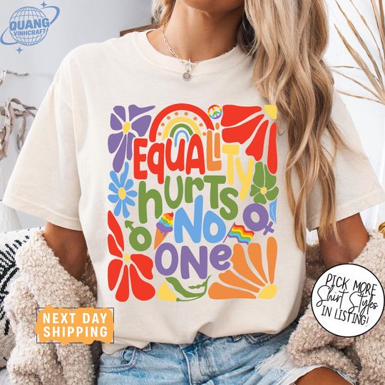 Discover Equality Hurts No One Shirt, Boho Pride Shirt, Equal Rights Shirt