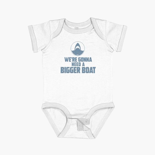 Discover JAWS Movie We`re Gonna Need A Bigger Boat Baby Onesies