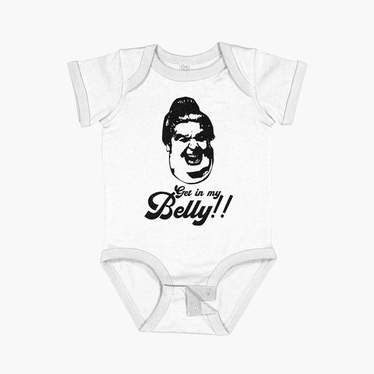 Discover Fat Bastard Get In My Belly - Austin Powers - Mike Myers - Comedy Baby Onesies