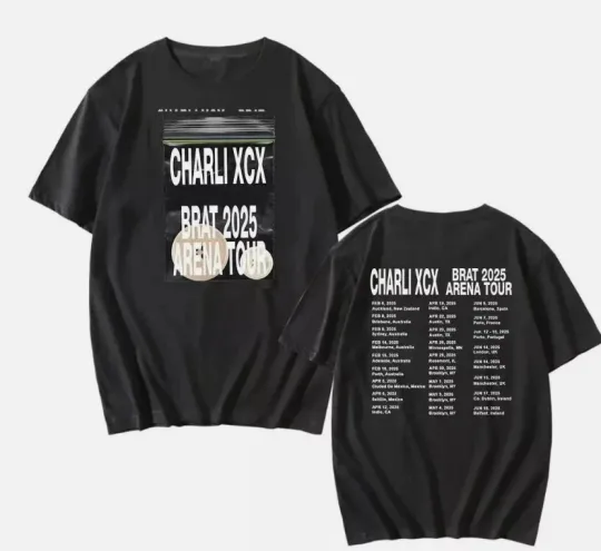 Discover Charli XCX Brat 2025 Arena Tour Gift For Fans Unisex Shirt