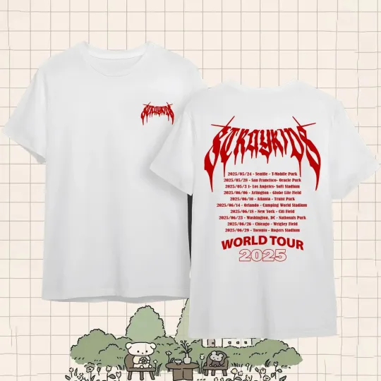 Discover Stray Kids ATE Album, Stray Kids World Tour in North America T-Shirt