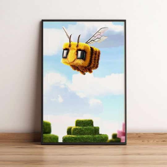 Discover Bee Minecraft Movie Poster, Home Decor, Decor Perfect Gift