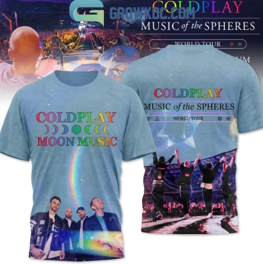 Discover Coldplay Music Of The Spheres World Tour Up And Up 3D T-Shirt