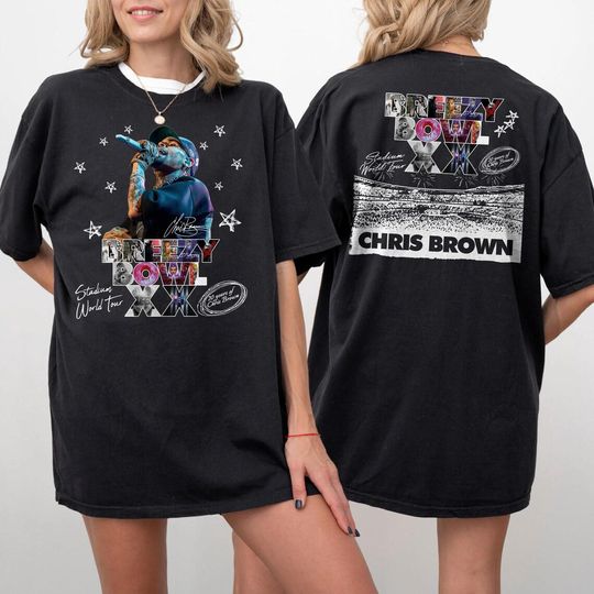 Discover Vintage Chris Brown Tour Breezy Bowl XX Shirt 2025