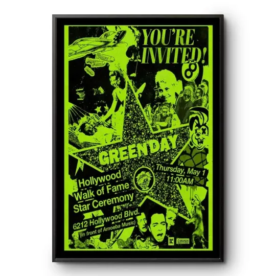 Discover Green Day Hollywood Walk of Fame Star Ceremony May 1 2025 Poster