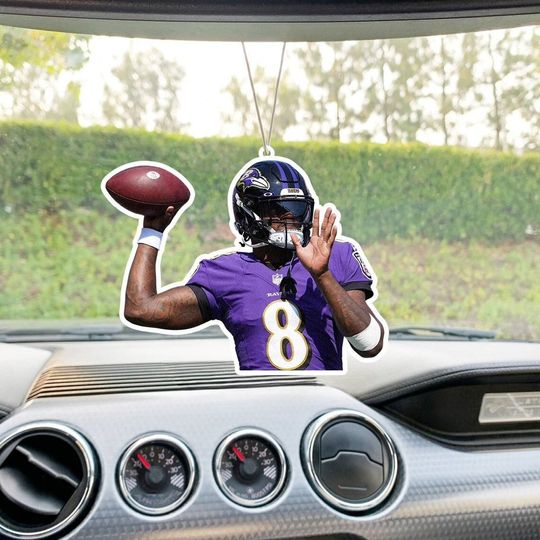 Discover Lamar Jackson Car Air Freshener, Gift for Sports Lovers