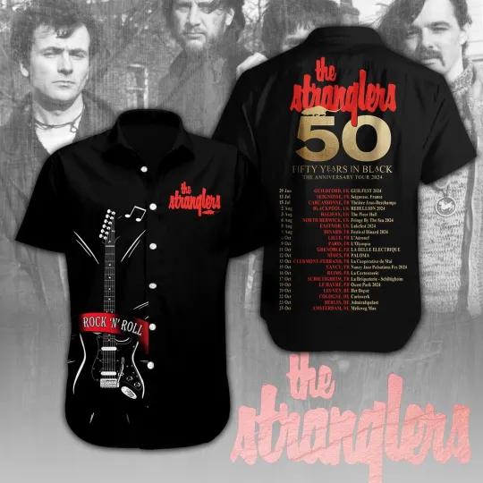 Discover The Stranglers Hawaiian Shirt – Short Sleeve Country Music Button-Up for Men & Women