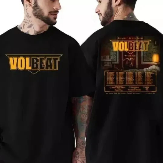 Discover Volbeat Greatest Of All Tours 2025 Worldwide God Of Angels T-Shirt