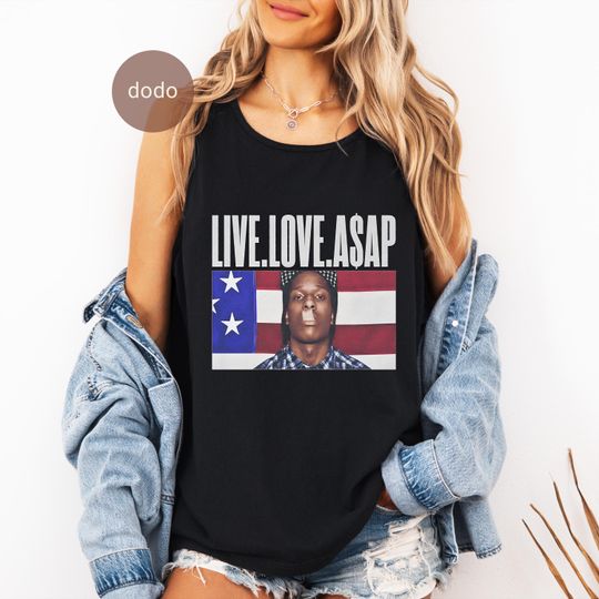 Discover ASAP Rocky Tank Top, Rap Music  Tank Top, Gift for fans